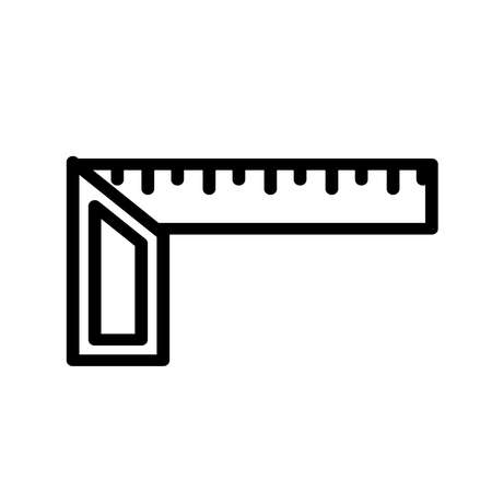 Square tool icon, isolated on white background.のイラスト素材