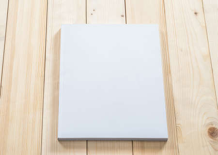 Mock-up book cover blank A4 size paperback mockup for catalog, magazine booklet, portfolio, menu...