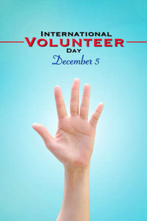 International Volunteer Day for Economic and Social Development on December 5の写真素材