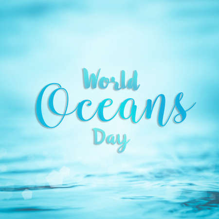World ocean day campaign.の写真素材