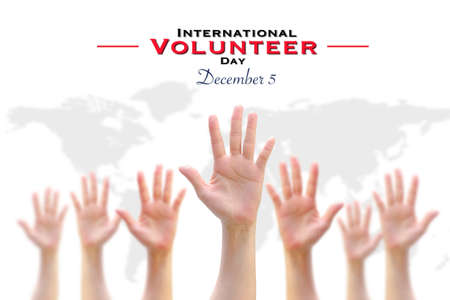 International Volunteer Day for Economic and Social Development on December 5の写真素材