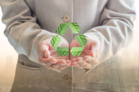 Ecological friendly - CSR corporate social responsibility conceptの写真素材