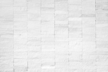 Rock tile wall texture background in white color 
の写真素材