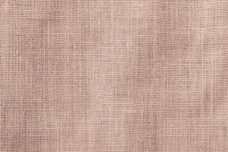 Hessian sackcloth woven texture pattern background in red brown color の写真素材