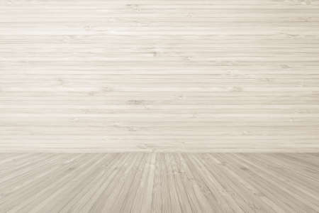 Wood texture background of floor and wall in light cream sepia brown colorの写真素材