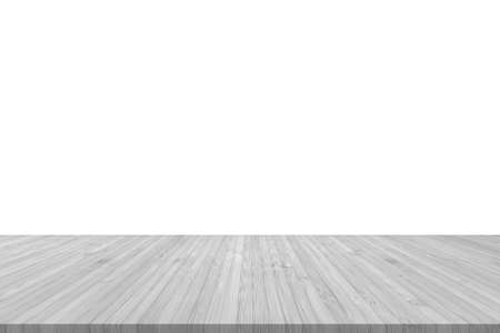 Isolated bamboo wood floor in grey texture on white wall backgroundの写真素材