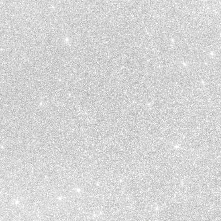 Silver glitter background texture white sparkling shiny wrapping paper for Christmas holiday seasonal wallpaper decoration, greeting and wedding invitation card design elementの写真素材