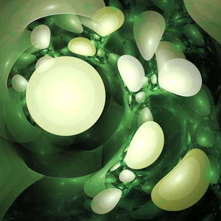 Abstract microworld bio elements fractal digital art backgroundの写真素材