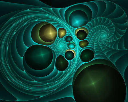 Smooth wave abstract background, flowing glowing color motion conceptの写真素材