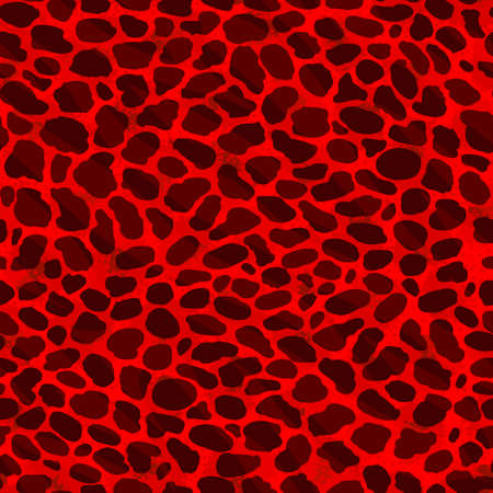 Seamless volcano leopard, ocelot or wild cat fur pattern printのイラスト素材