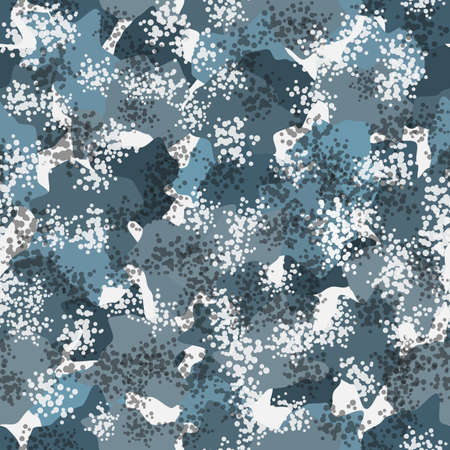 Camouflage pattern background. Classic clothing style masking camo repeat printのイラスト素材