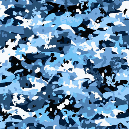 Camouflage seamless pattern. Abstract modern vector military backgound.のイラスト素材