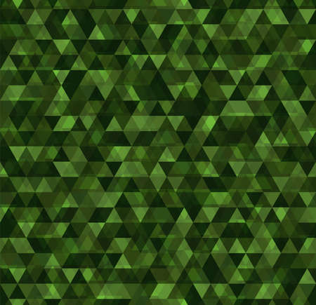 Vector trendy low poly seamless pattern. Camouflage polygonal background