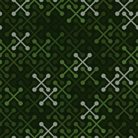 Geometric seamless pattern with simple cross shapesのイラスト素材