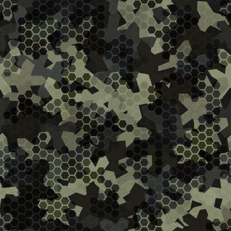 Texture military camouflage seamless pattern. Abstract army vector illustrationのイラスト素材