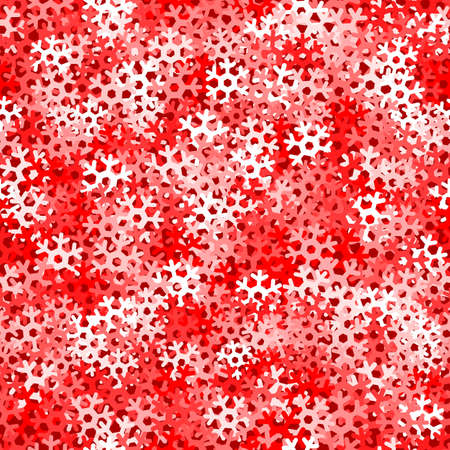 Vector holiday texture, seamless winter pattern with pretty snowflakesのイラスト素材