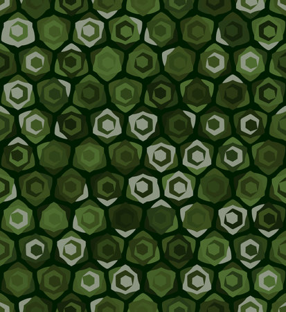 Honeycomb inspired abstract geometric seamless pattern of hexagonsのイラスト素材