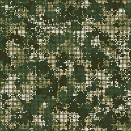 Texture military camouflage seamless pattern. Abstract army vector illustrationのイラスト素材