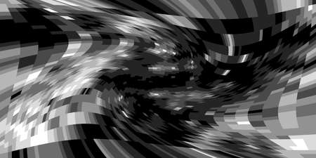 Abstract composition with black and white squares. Psychedelia grayscale artのイラスト素材