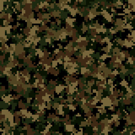 Texture military camouflage seamless pattern. Abstract army vector illustrationのイラスト素材