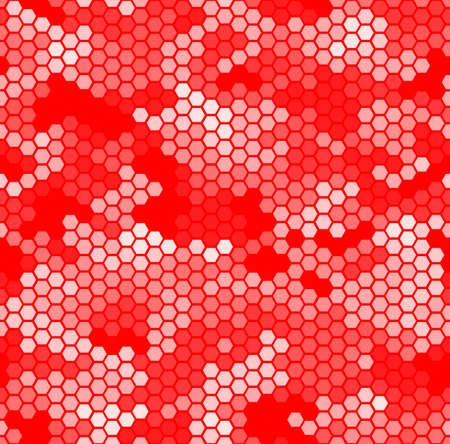 Monochrome seamless honey pattern with halftone hex cells in linear styleのイラスト素材