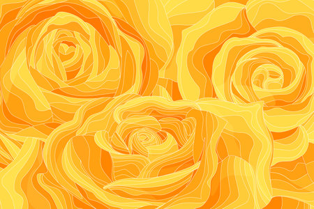 Golden Rose flower Valentines day card background template for printingのイラスト素材