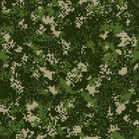 Professional seamless pixel forest camouflage for your production or designのイラスト素材