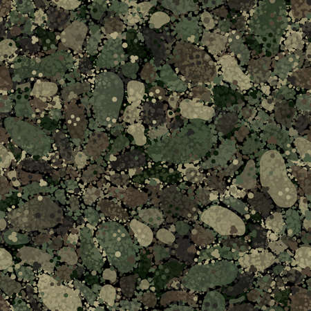 Camouflage pattern background. Classic clothing style masking camo repeat printのイラスト素材