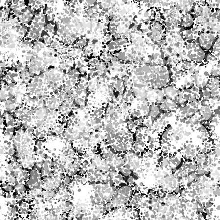 Seamless pattern with abstract spots. Monochrome Neurography shapes textureのイラスト素材