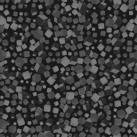 Vector bricks chaos in black and white halftones seamless patternのイラスト素材