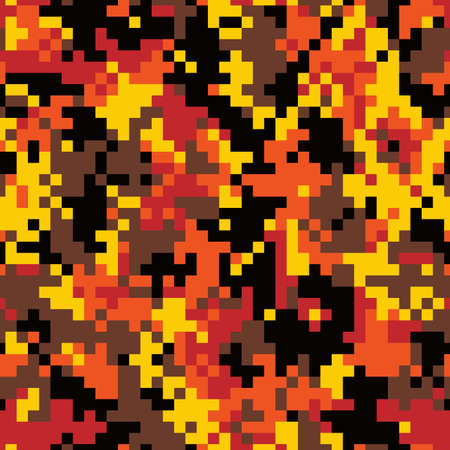Abstract Pixel Texture with Squares for Banner, Card, Web or Textile Printsのイラスト素材