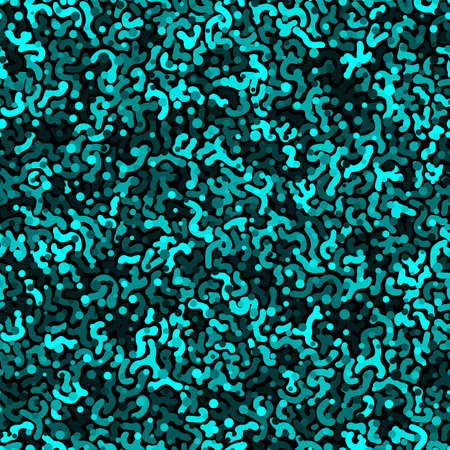 Vector hand drawn cyan monochrome purifier fish skin seamless patternのイラスト素材