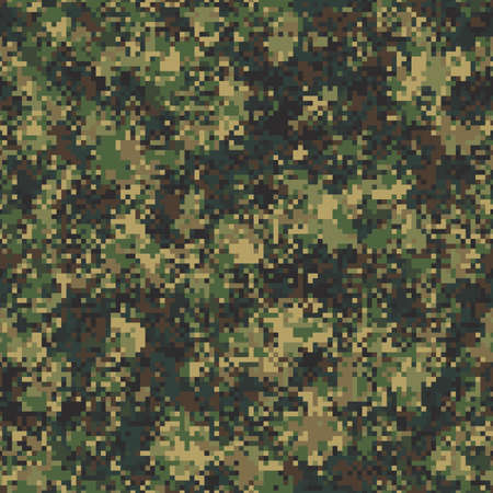 Camouflage pattern background. Classic clothing style masking camo repeat printのイラスト素材