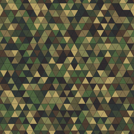 Vector trendy low poly seamless pattern. Camouflage polygonal backgroundのイラスト素材