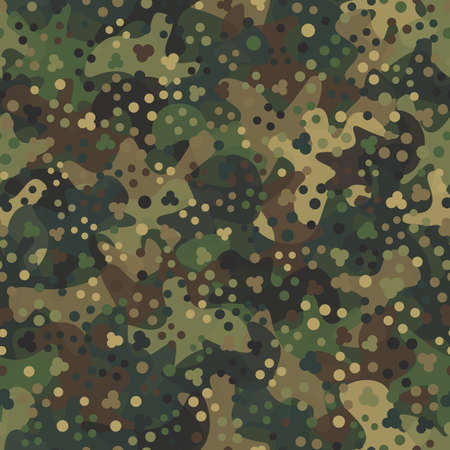 Camouflage pattern background. Classic clothing style masking camo repeat printのイラスト素材