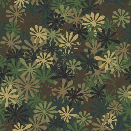 Texture military camouflage seamless pattern. Army and hunting textureのイラスト素材