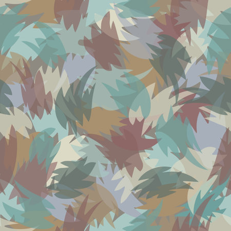 Camouflage pattern background. Classic clothing style masking camo repeat printのイラスト素材