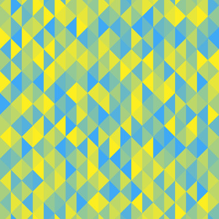 Abstract blue and yellow mosaic background. Vector polygonal designのイラスト素材