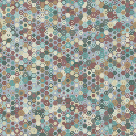 Camouflage seamless pattern. Urban hexagonal fashion clothing styleのイラスト素材