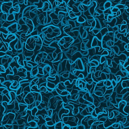 Abstract seamless pattern background of random curved lines for fabric designのイラスト素材