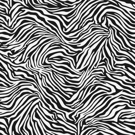 Perfect seamless pattern with zebra stripes. Exotic vector illustration textureのイラスト素材