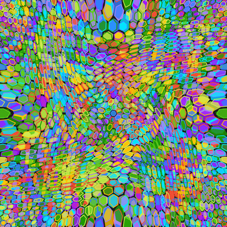 Seamless colorful pattern with geometric shapes mix pattern backgroundのイラスト素材