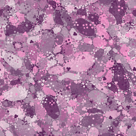 Girly violaceous camo texture military camouflage seamless pattern backgroundのイラスト素材