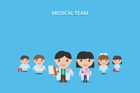 medical team concept, vector illustrationのイラスト素材