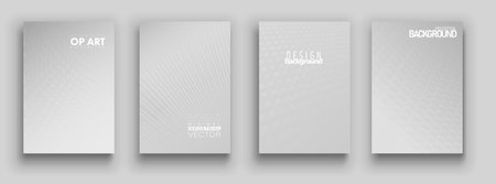 Minimal covers design. White set. Idustrial geometric patterns.   vector.のイラスト素材