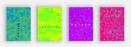 Covers design. Colorful art. Background abstract patterns. Vector template brochures, flyers, presentations leafletのイラスト素材