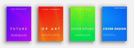 Future minimal covers design. Colorful halftone gradients. Background geometric patterns. Vector template brochures, flyers, presentations, leaflet, magazine a4 sizeのイラスト素材