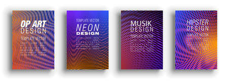 Minimal covers design. Colorful set. Color halftone gradients. Background abstract patterns.のイラスト素材