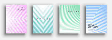 Minimal covers design. Colorful set. Color halftone gradients. Background abstract patterns.のイラスト素材