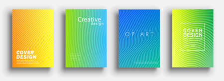 Minimal covers design. Colorful set. Color halftone gradients. Background abstract patterns.のイラスト素材